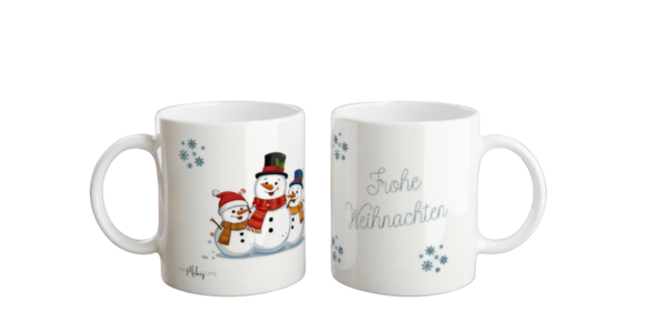 Tasse - Frohe Weihnachten Schneemann