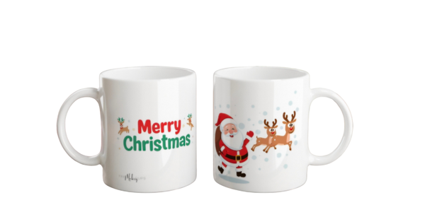 Tasse - Rehntier Weihnachtsmann