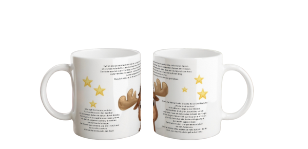 Tasse - Elch Miko & die Polarlichter
