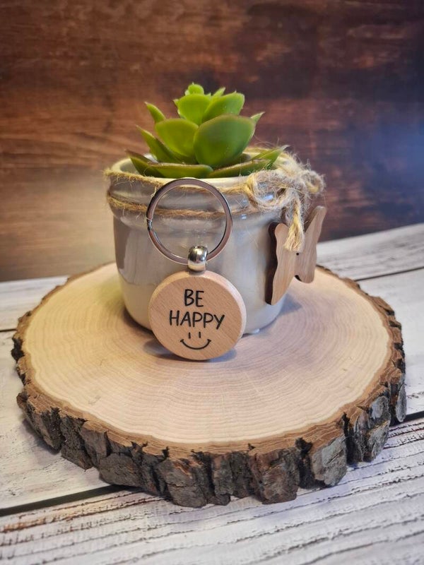 Schlüsselanhänger - Be Happy :)