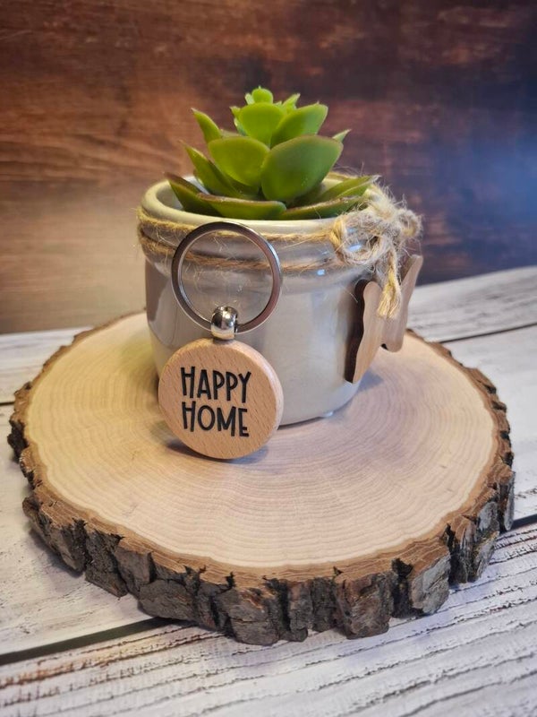 Schlüsselanhänger - Happy Home