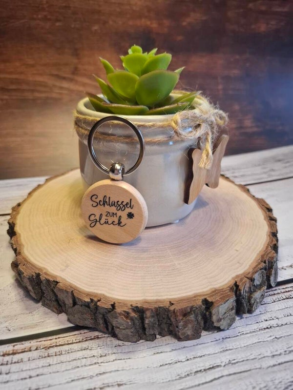 Schlüsselanhänger - Schlüssel zum Glück