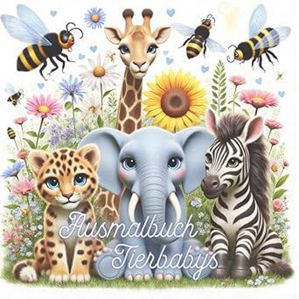 Ausmalbuch Tierbabys