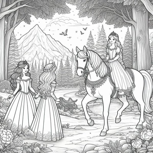 Ausmalvorlage Prinzessin
