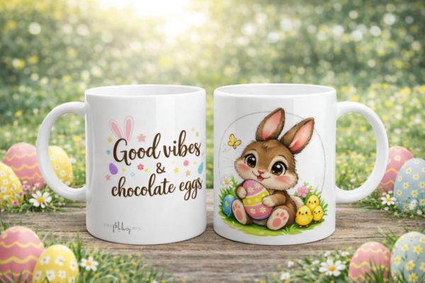 Ostertasse - Good vibes & chocolate eggs