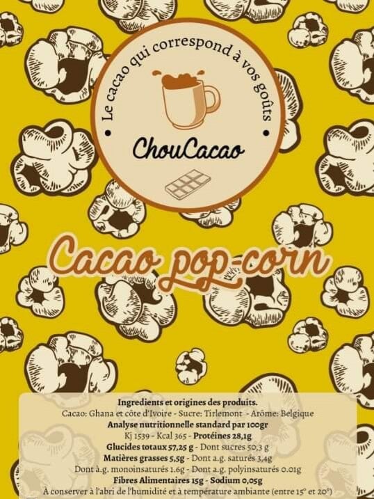 Cacao pop-corn
