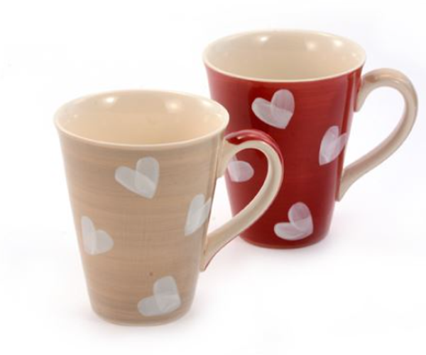 Mug corazon rouge