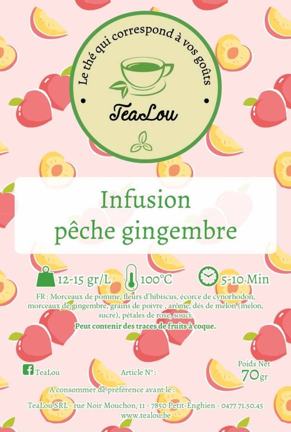 Infusion Pêche Gingembre