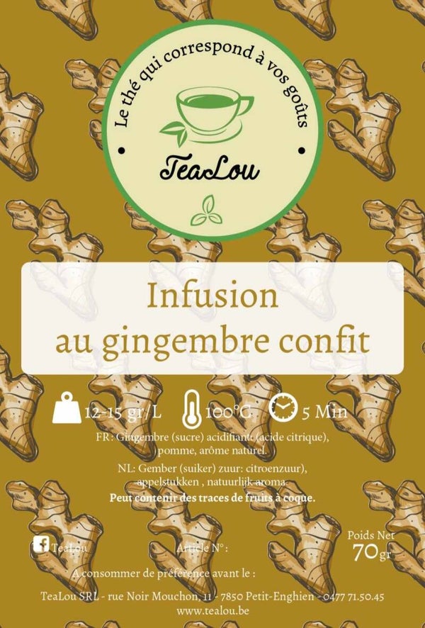 Infusion au gingembre confit
