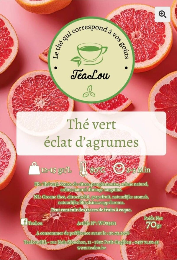 Thé vert éclat d'agrumes