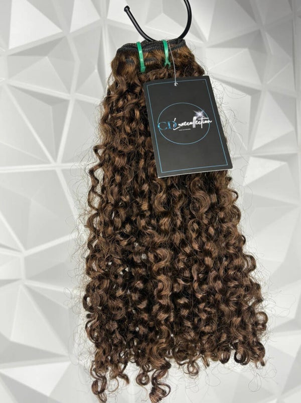 Pixie curls brown