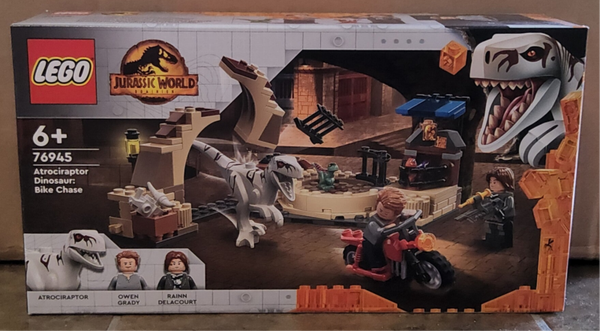 Lego Jurassc World 76945 Atrociraptor: Motorradverfolgung