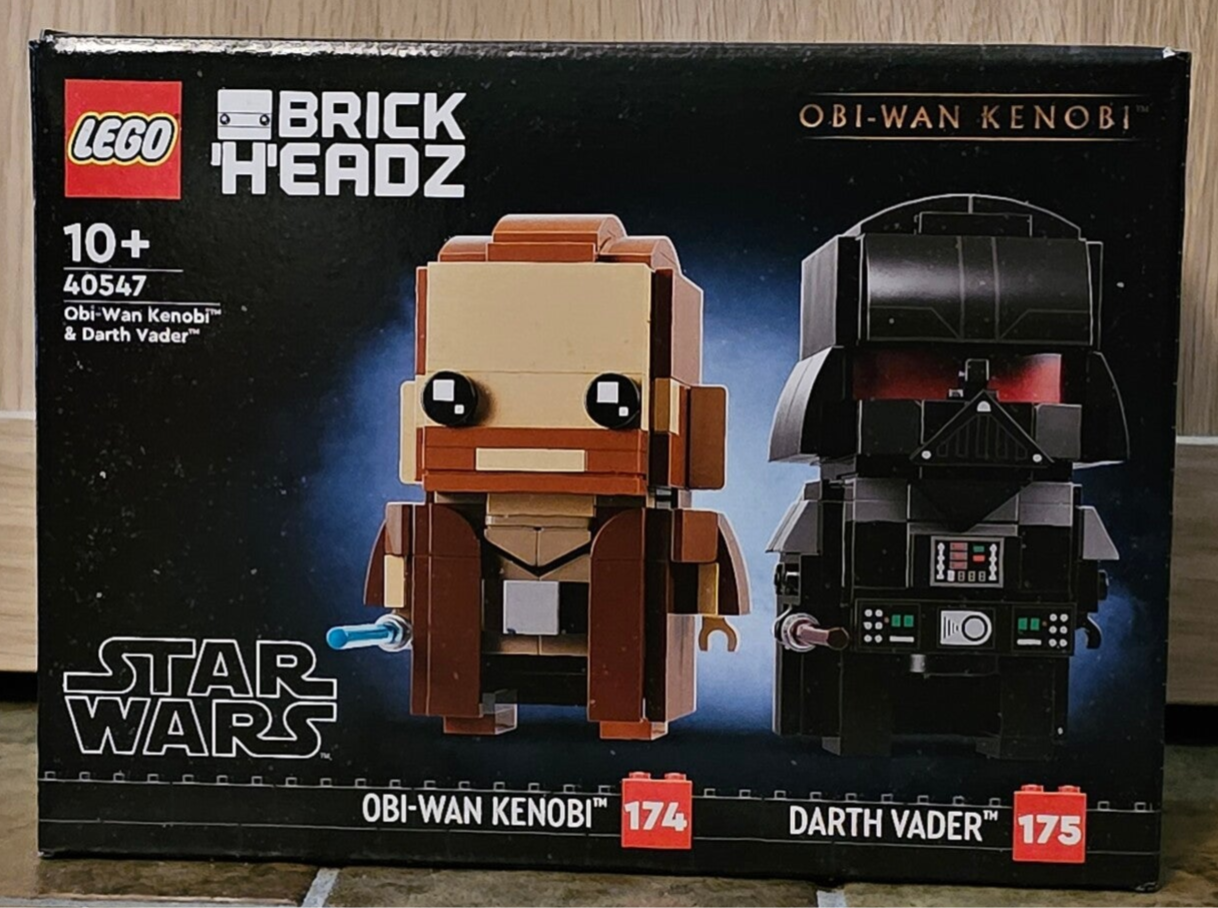 Lego Star Wars Brickheadz 40547 Obi Wan Kenobi vs Darth Vader