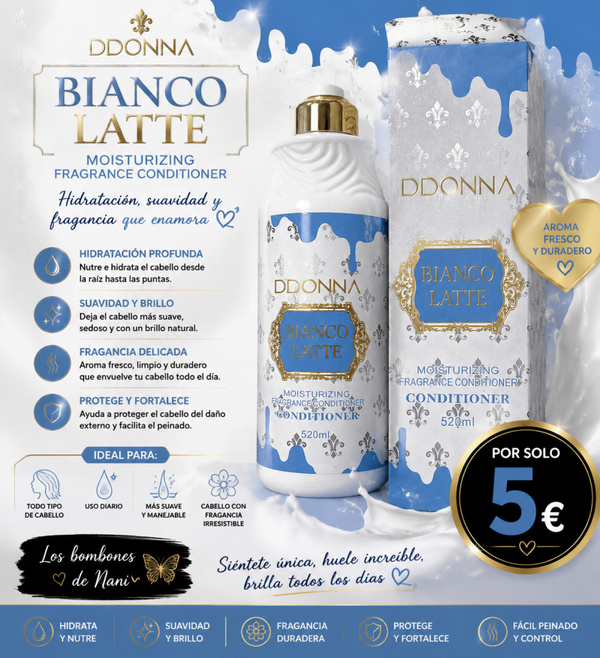 Acondicionador con el maravilloso olor a blanco latte