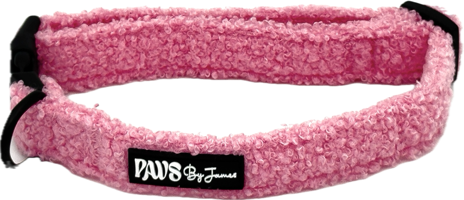 Teddy halsband roze