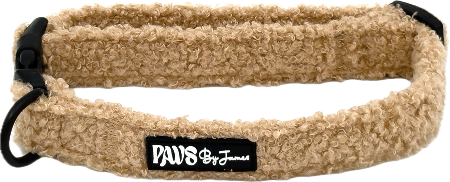 Teddy halsband taupe