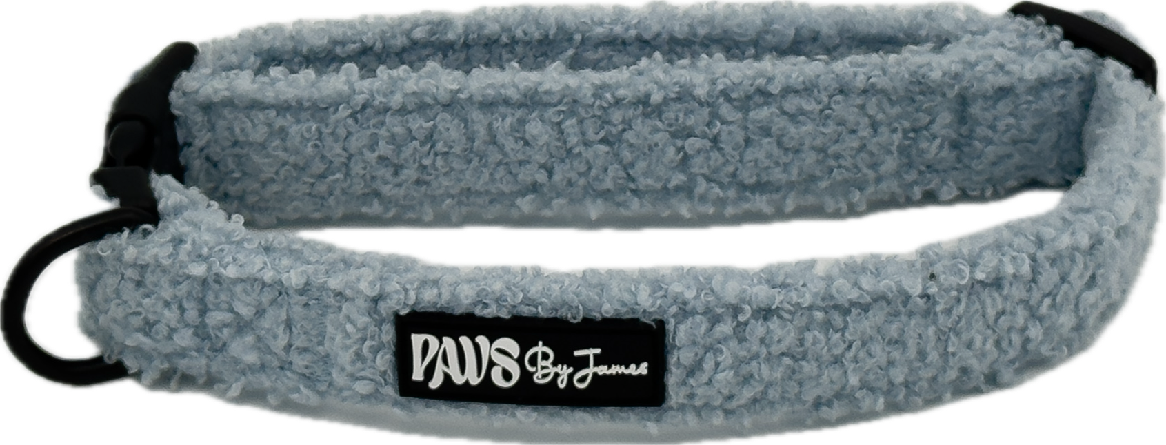 Teddy halsband licht blauw