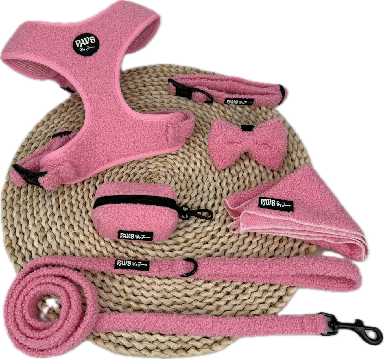 Teddy hondentuigje set roze