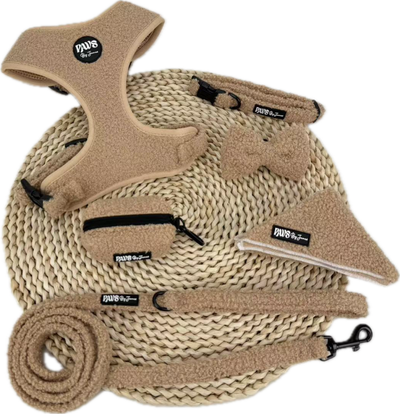 Teddy hondentuigje set taupe