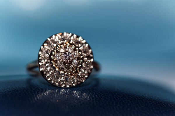 Bague or blanc