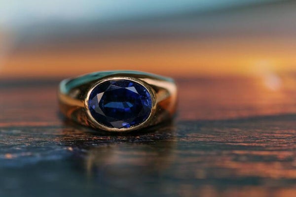Bague or massif