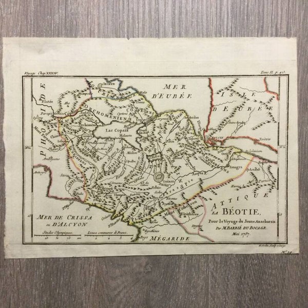 l'Attique la Béotie - M. Barbié du Bocage - 1787