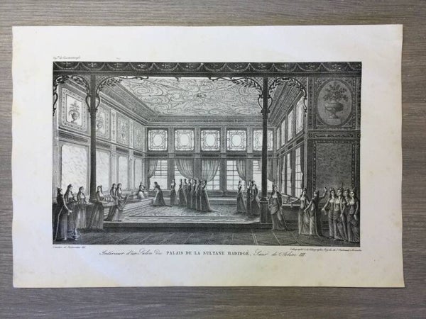 Het salon in het paleis van Sultan Hadidgé - Un Salon du palais de la Sultane Hadidgé - 1825