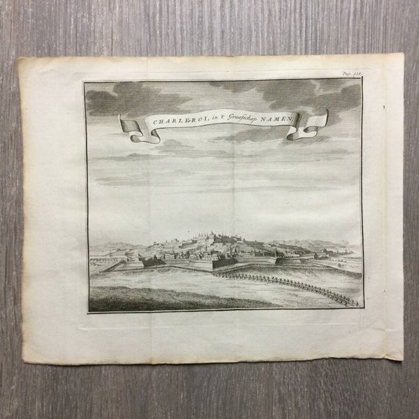 Charleroi in't graafschap Namen - Isaak Tirion - 1738