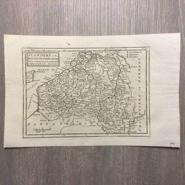 Flanders or the Spanish Netherlands - H. Moll - 1745