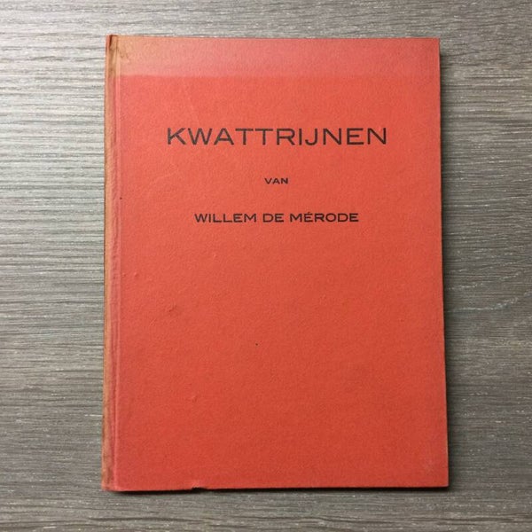 Kwatrijnen van Willem de Mérode - 1923