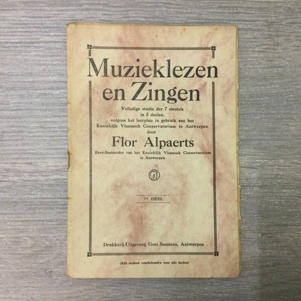 Muzieklezen en zingen - Flor Alpaerts