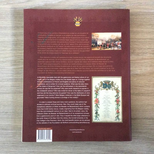 La noblesse à table / the dining nobility - Paul Janssens, Siger Zeischka (eds.) - 2008