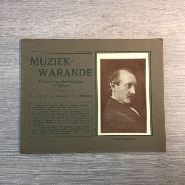 Muziekwarande - Frans Boogaerts - 1926
