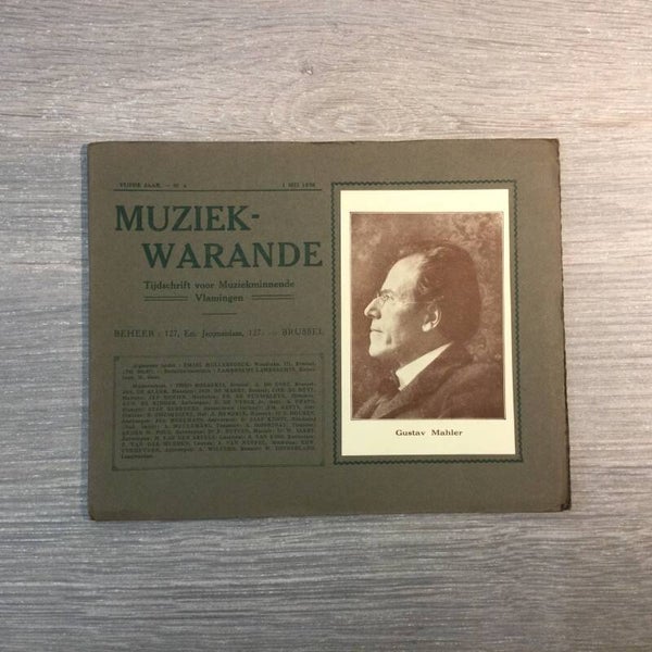 Muziekwarande - Gustav Mahler - 1926