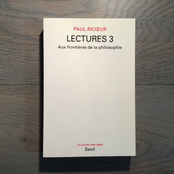 Lectures 3 - Paul Ricoeur - 1994