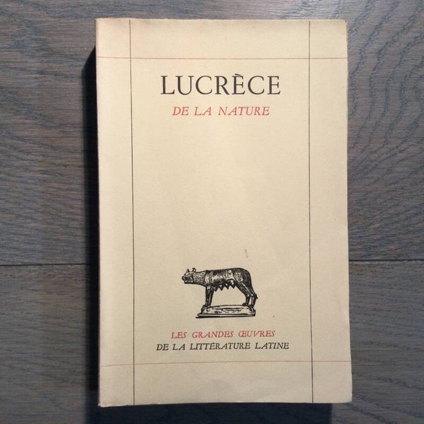 Lucrèce de la nature - Alfred Ernhout - 1947
