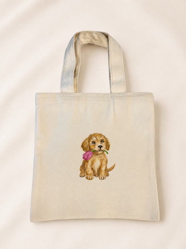 Kleine Tasche mit Bügelbild