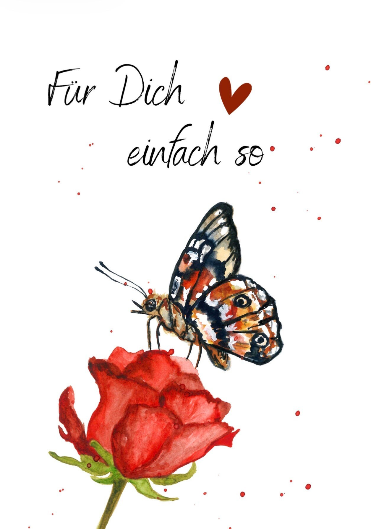 Liebesflügel | Wertschätzungskarte