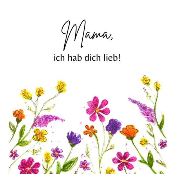 Blumenwiese | Muttertagskarte