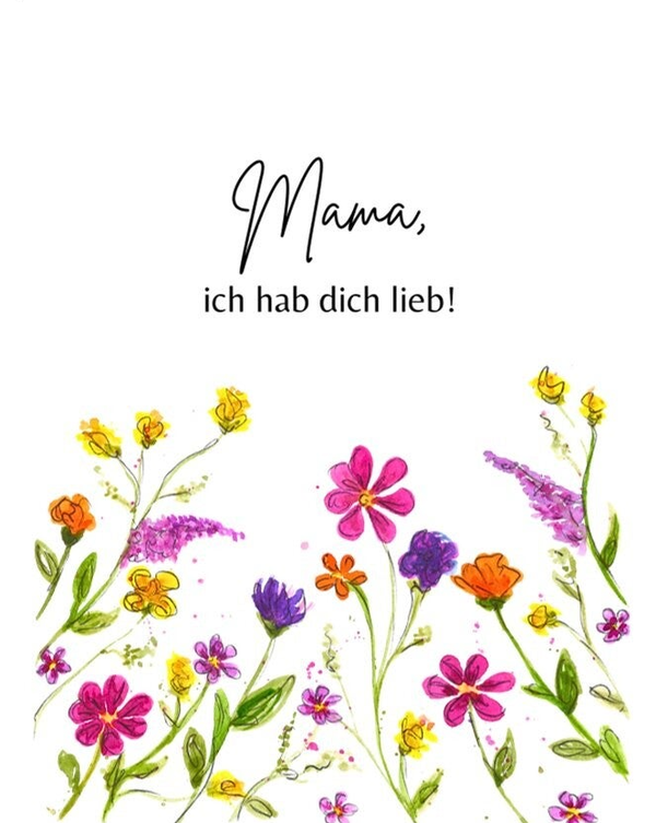 Blumenwiese | Muttertagskarte