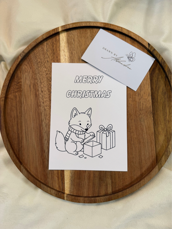 Rubi - Postkarte zum Ausmalen (englisch)