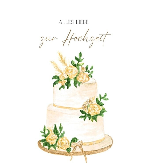 Hochzeitstorte | Hochzeitskarte