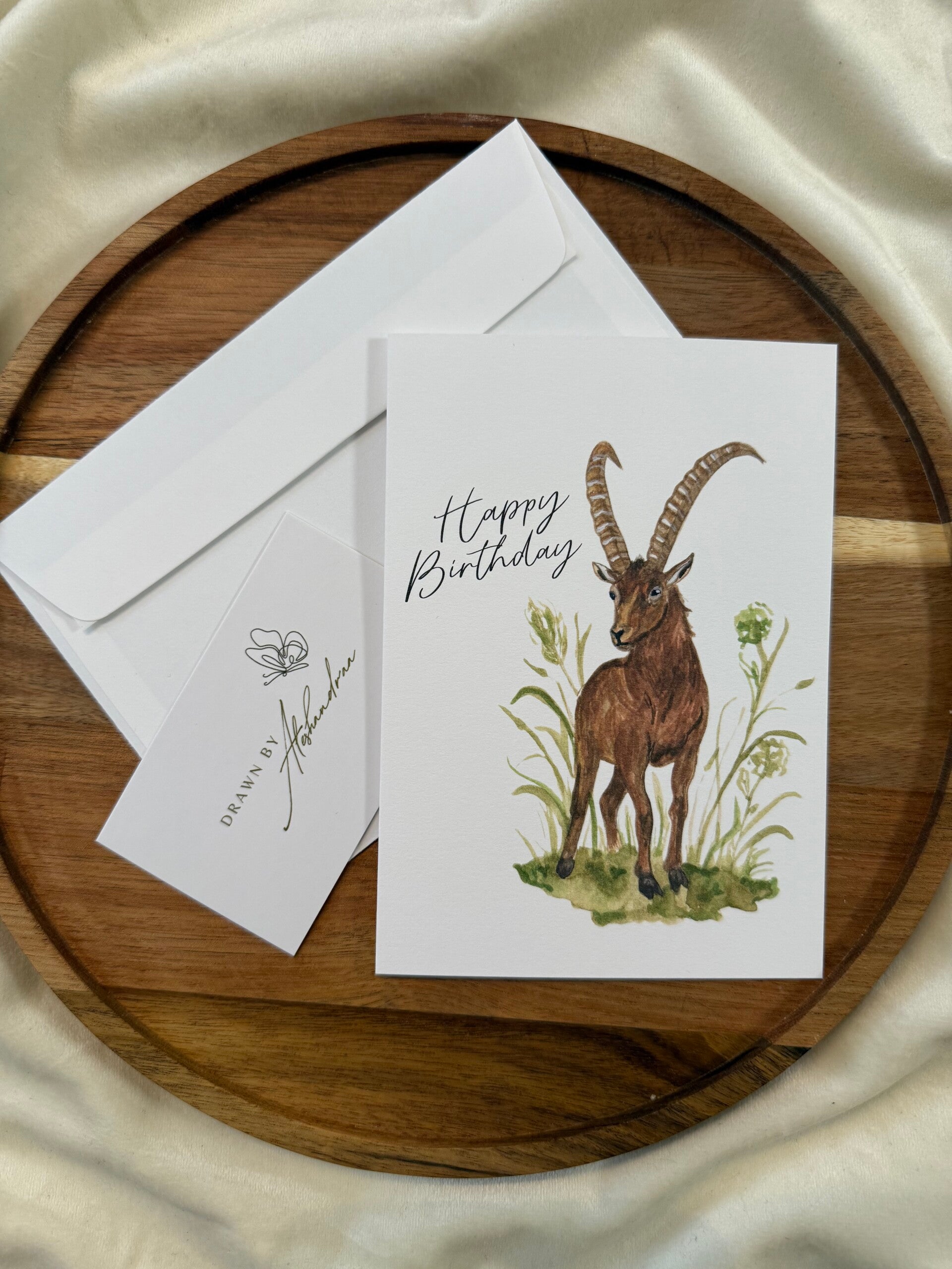 Bündnerberga - Geburtstagskarte (englisch)