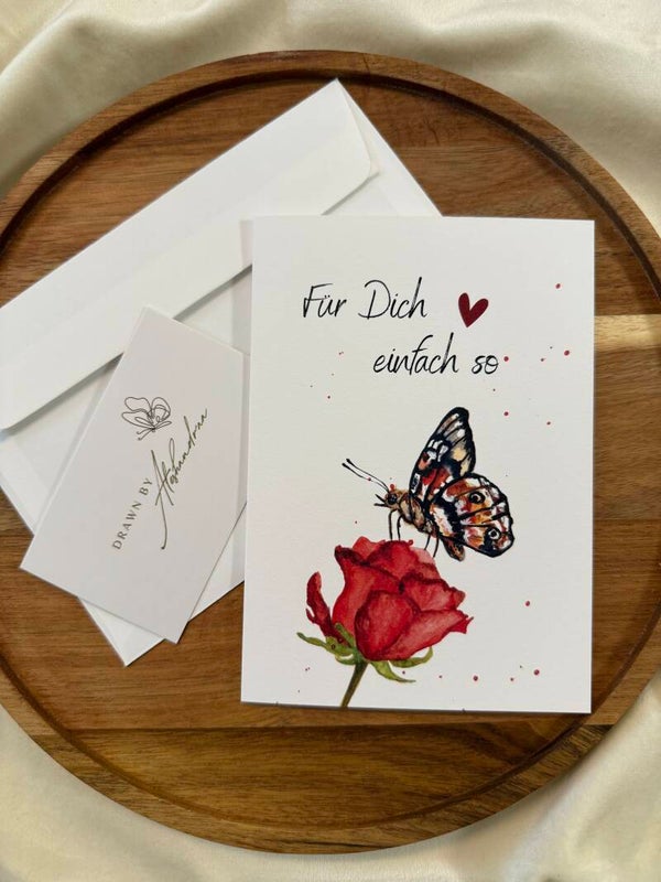 Liebesflügel - Wertschätzungskarte
