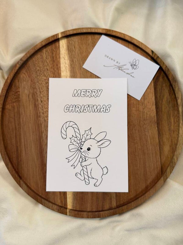 Nella - Postkarte zum Ausmalen (englisch)