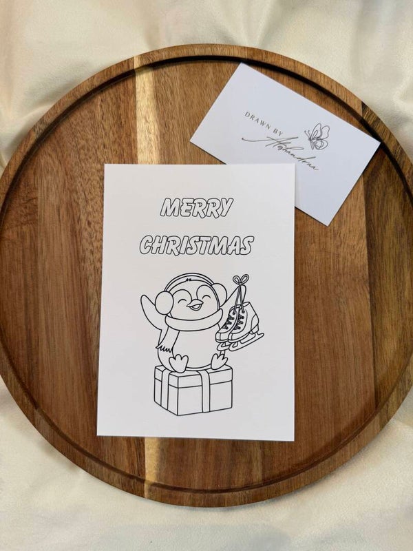 Frido - Postkarte zum Ausmalen (englisch)