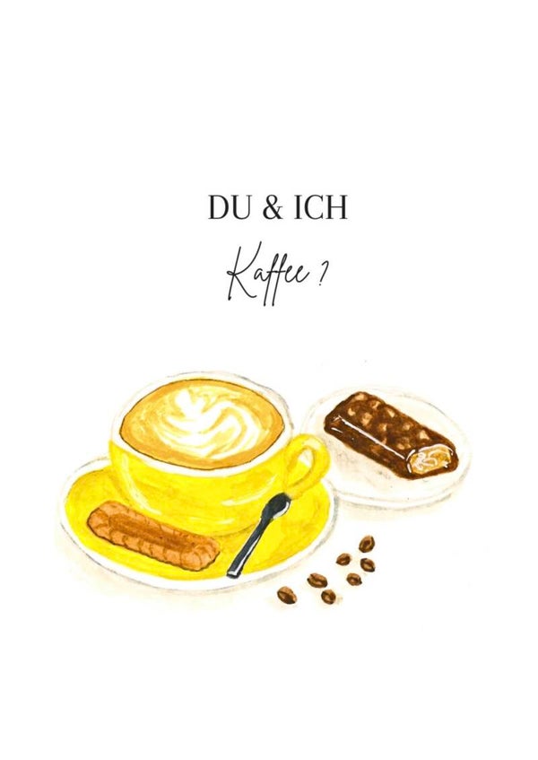 Kaffee? | Wertschätzungskarte