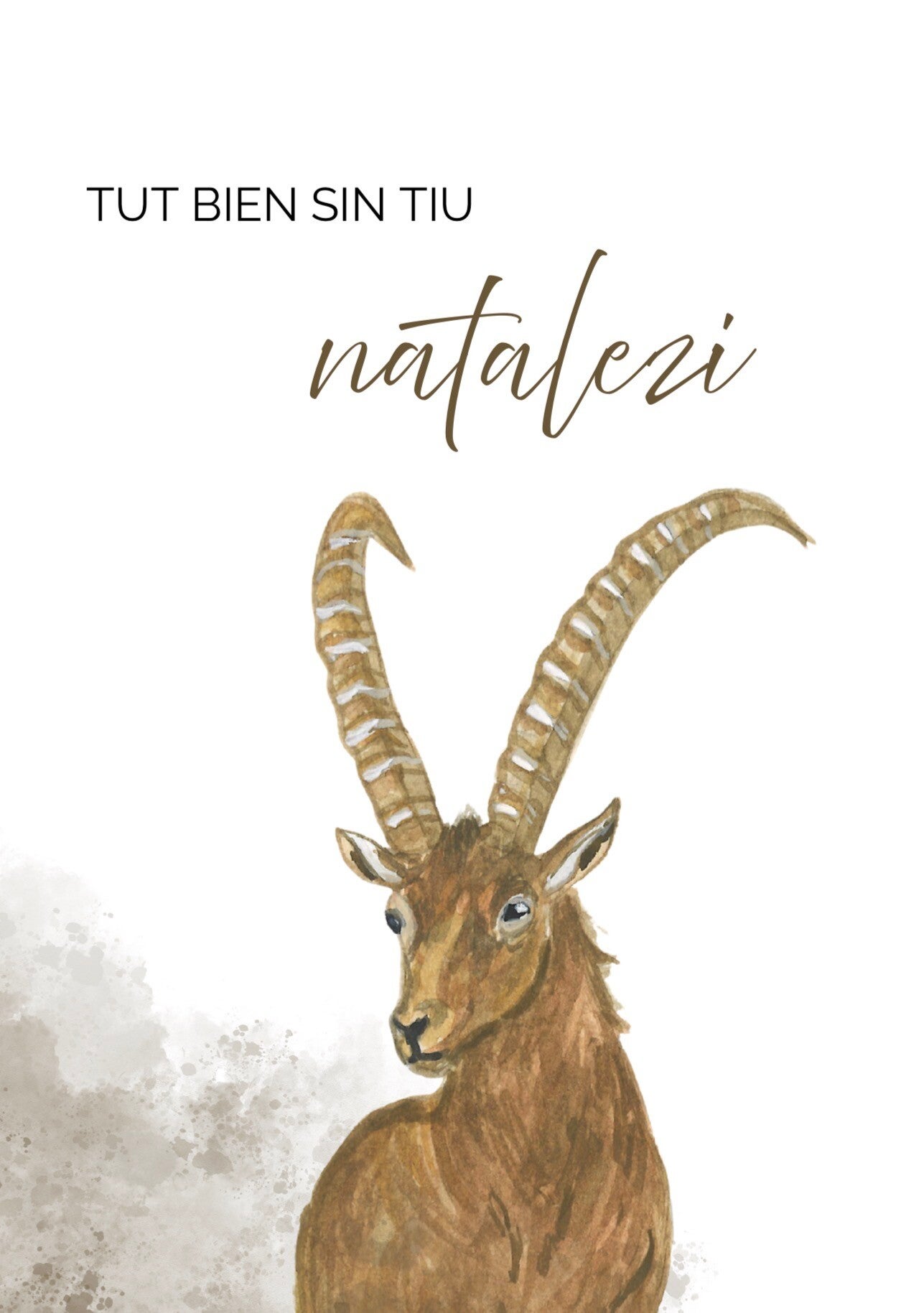 Bündnerberga | Geburstagskarte (Romanisch)