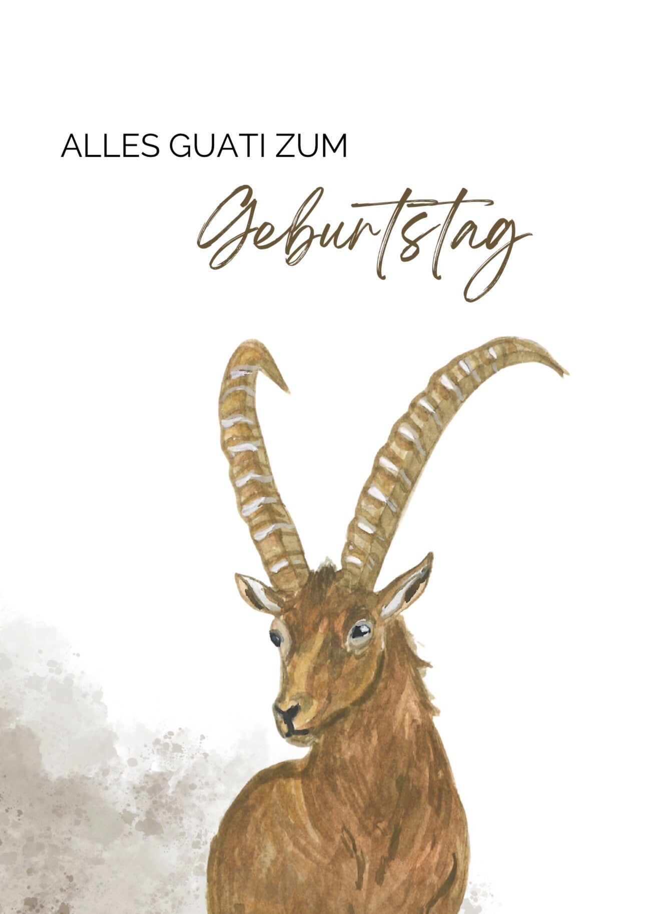 Bündnerberga | Geburtstagskarte (CH)