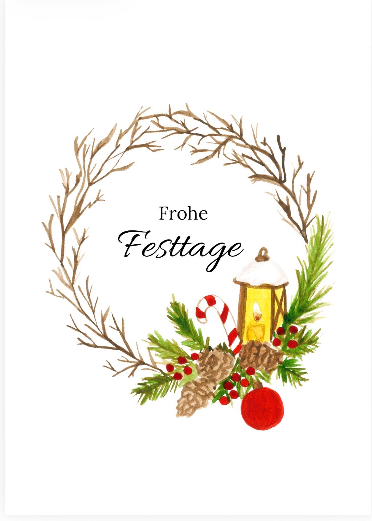 Adventskranz | Weihnachtskarte